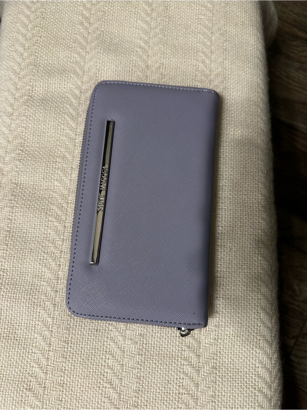 Steve Madden Lavender Zip-Around Wristlet Wallet